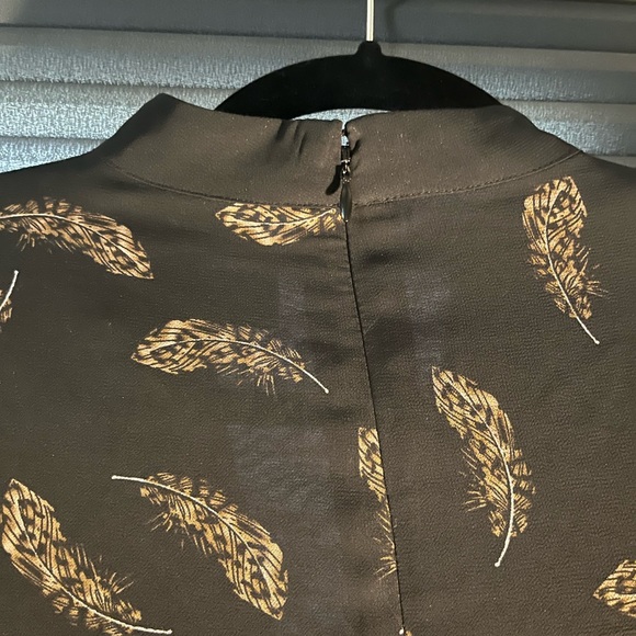 Sam Edelman NWT midi shift dress, choker neckline, bell sleeves, with slip. Sz 6 - Picture 6 of 16